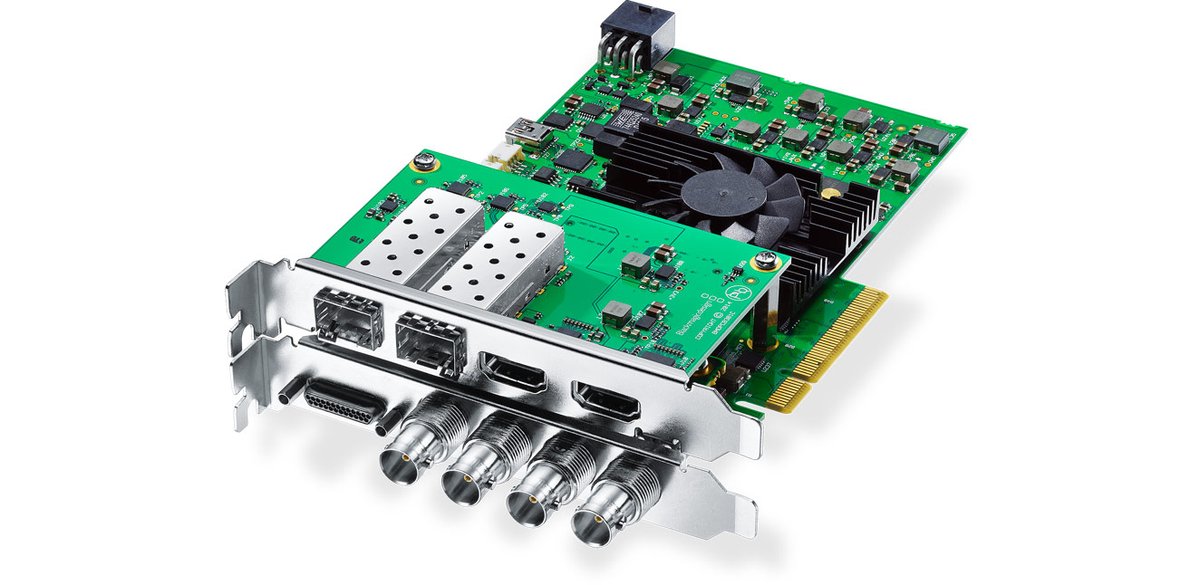 Blackmagic Decklink 4K Extreme 12G Advanced digital cinema capture card featuring full frame DCI 4K input and output via 12G-SDI! product image