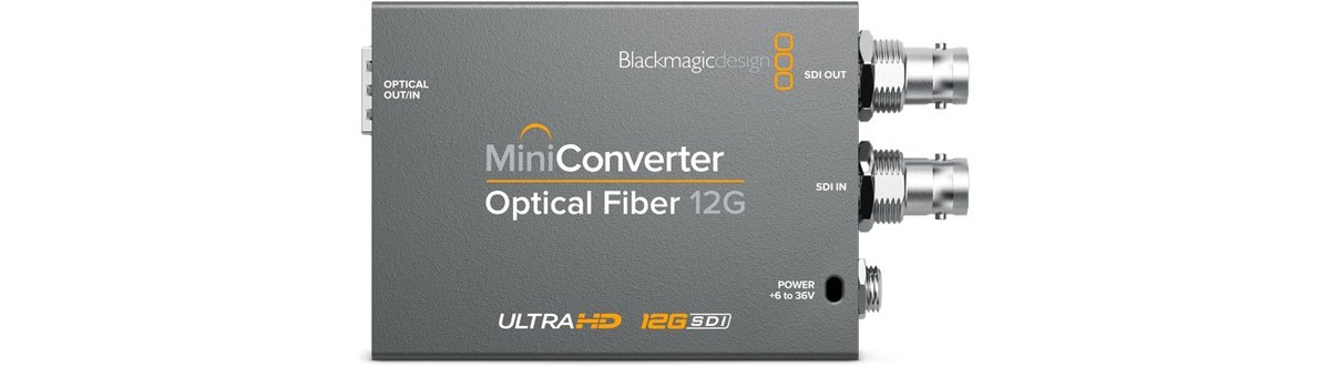 Blackmagic Optical Fiber 12G Mini Converter