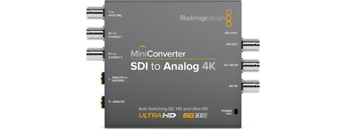 Blackmagic SDI to Analog 4K Mini Converter