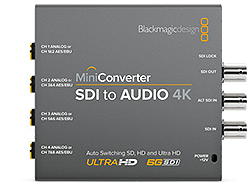 Blackmagic SDI to Audio 4K Converter