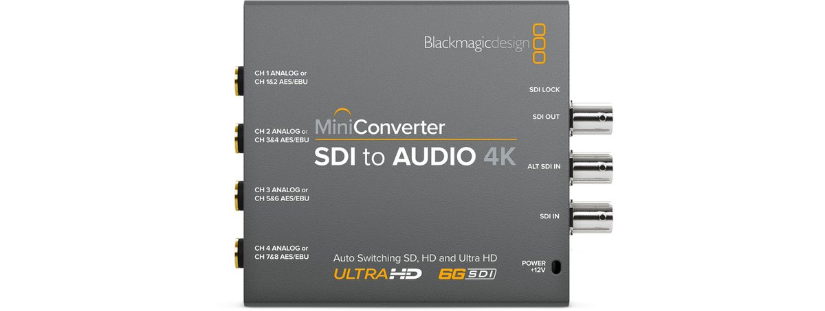 Blackmagic SDI to Audio 4K Mini Converter