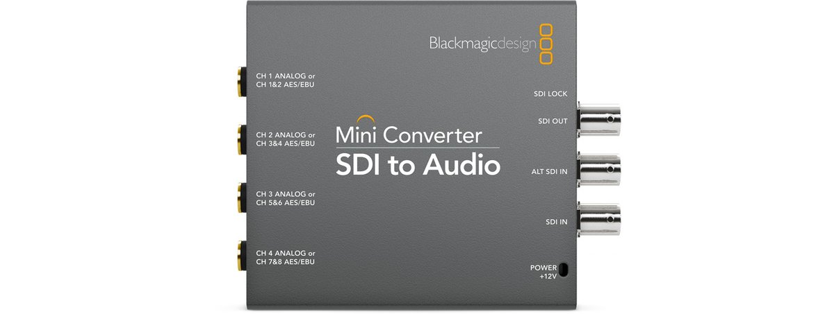 Blackmagic SDI to Audio Converter