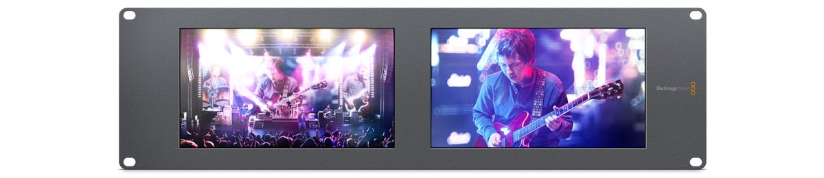 Blackmagic SmartView Duo 2 Dual 8-inch Rack Monitor