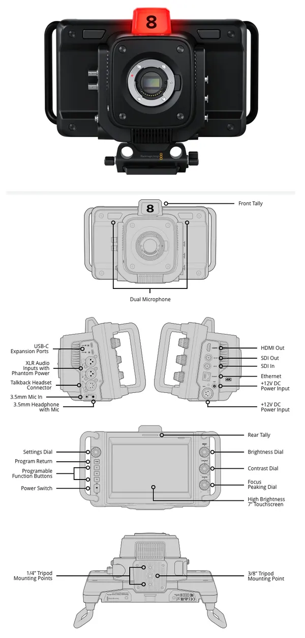 Blackmagic Studio Camera 4K Pro G2