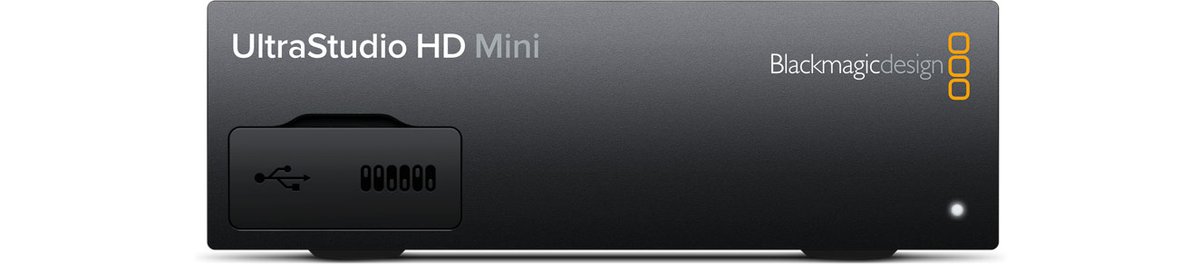 Blackmagic UltraStudio HD Mini Thunderbolt 3 interface allows you to record on your Thunderbolt laptop or desktop computer