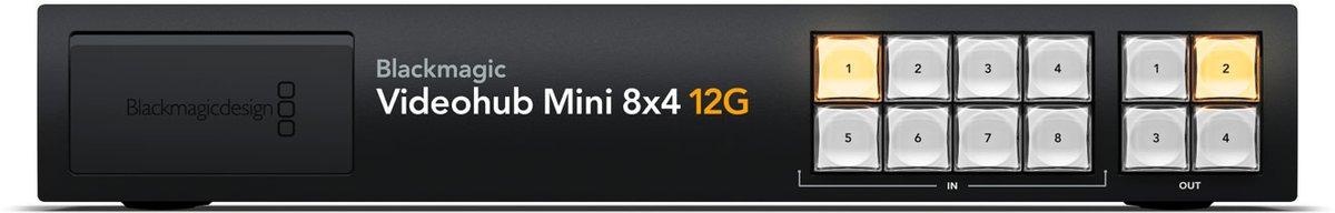 Blackmagic Videohub Mini 8x4 12G Rack product image