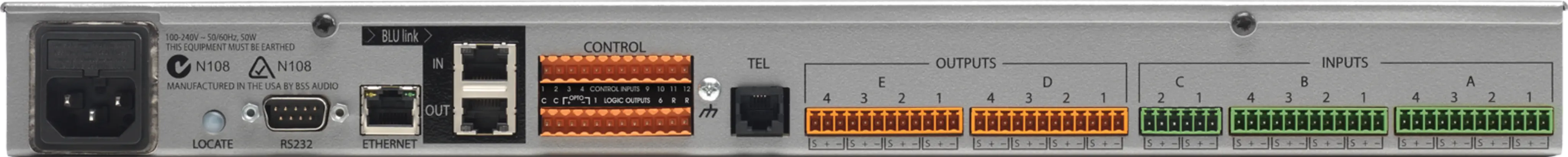 BSS BLU-102 Conferencing Processor with AEC and Telephone Hybrid - view 2