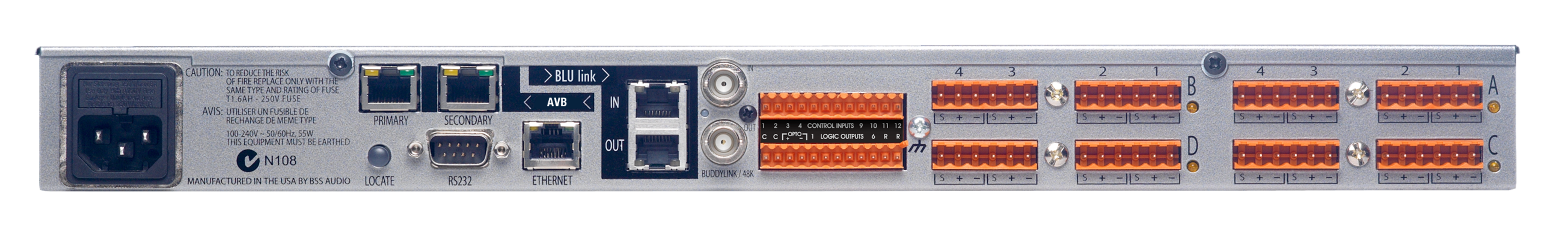 BSS BLU-325 I/O Expander with BLU link and Ethernet AVB - view 2
