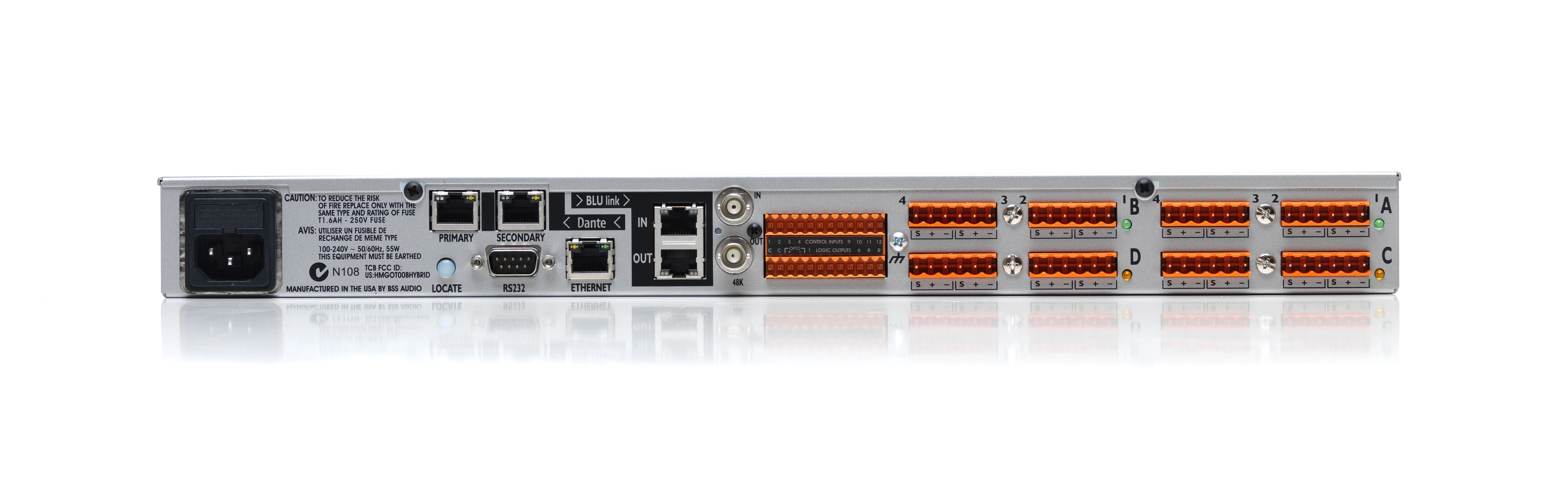 BSS BLU-326DA I/O Expander with BLU link and Dante / AES67 - view 2