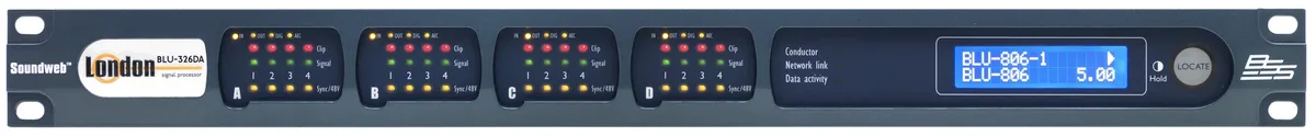BSS BLU-326DA I/O Expander with BLU link and Dante / AES67