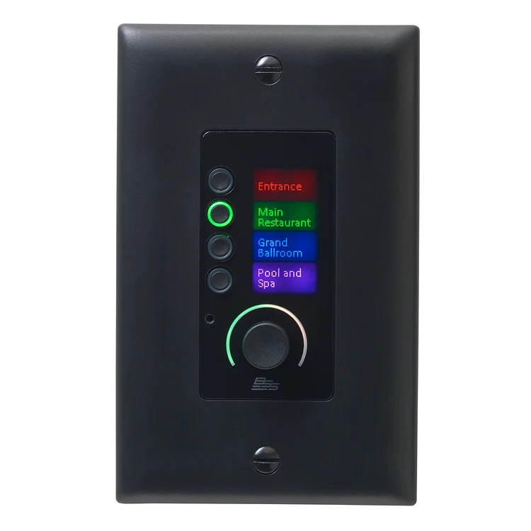 BSS EC-4BV Ethernet Wall Controller with 4 Buttons and Volume