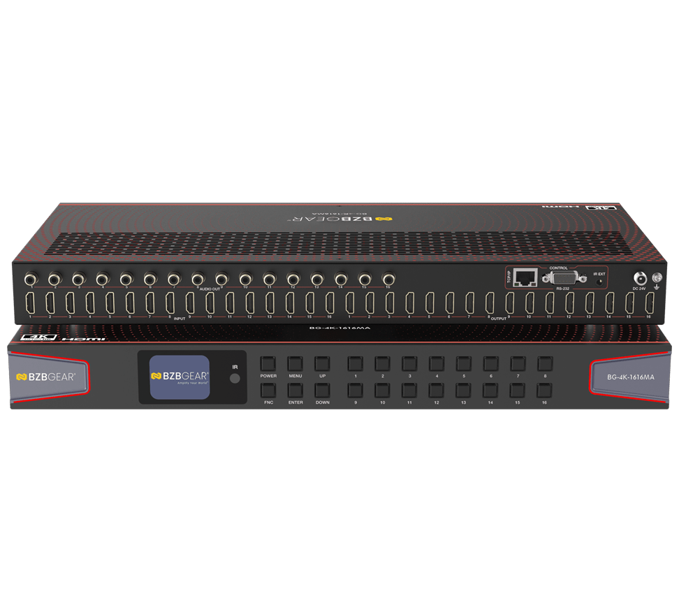 BZBGear BG-4K-1616MA 16x16 HDMI Matrix Switcher