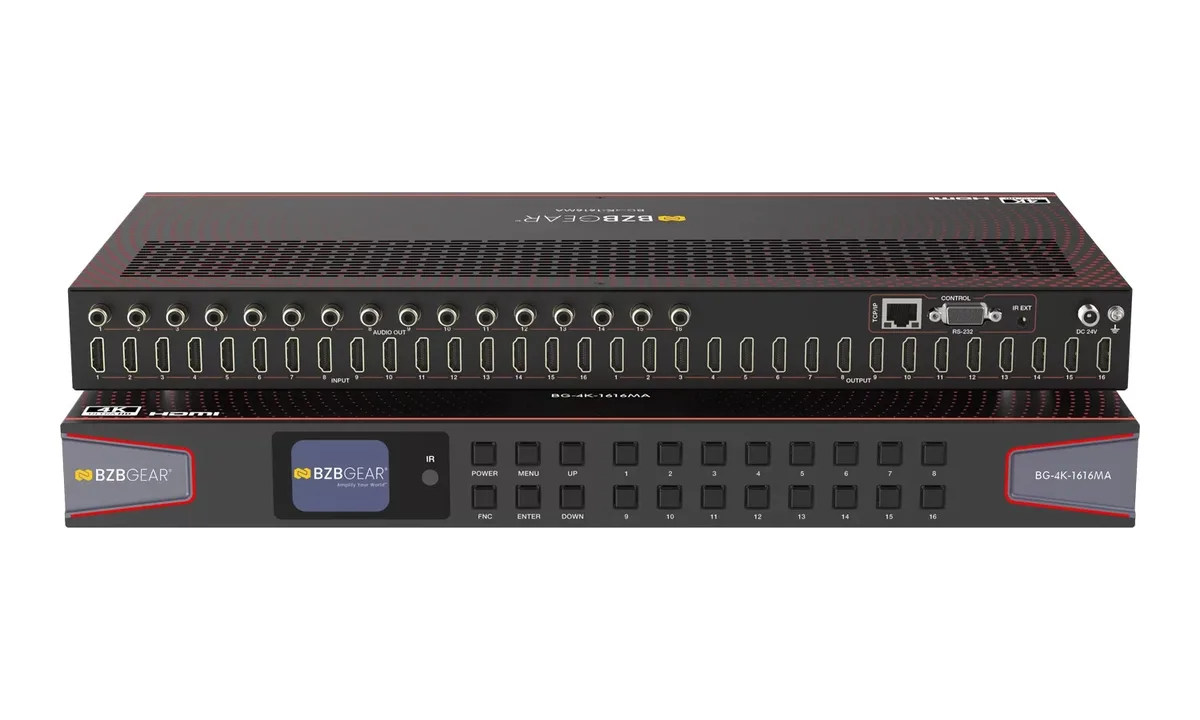 BZBGear BG-4K-1616MA 16x16 HDMI Matrix Switcher - view 2