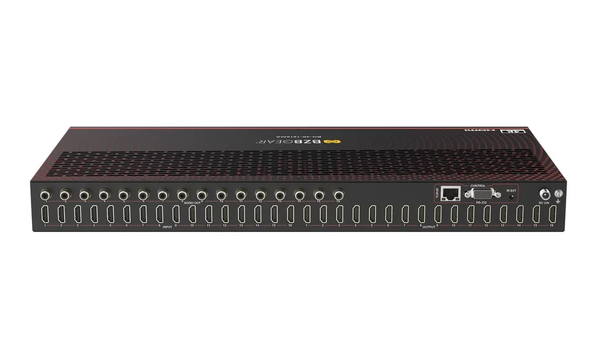 BZBGear BG-4K-1616MA 16x16 HDMI Matrix Switcher - view 4