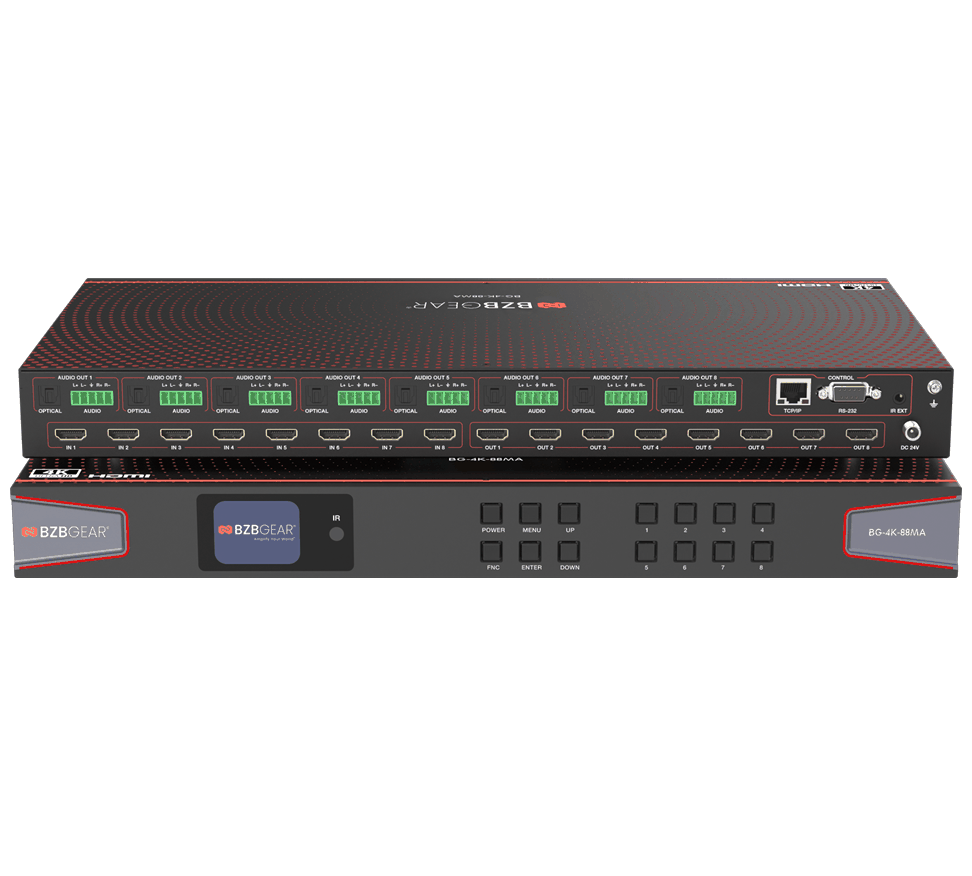 BZBGear BG-4K-88MA 8x8 HDMI Matrix Switcher