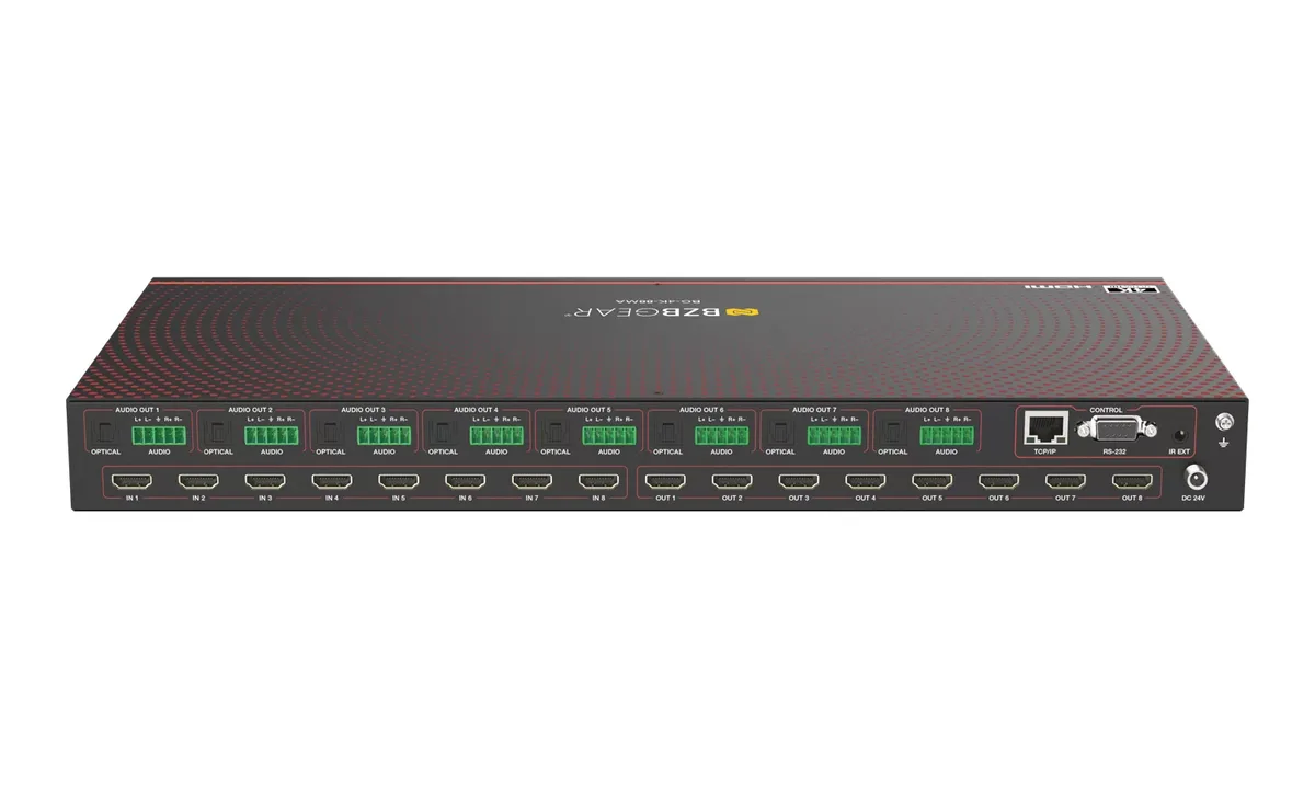 BZBGear BG-4K-88MA 8x8 HDMI Matrix Switcher - view 4