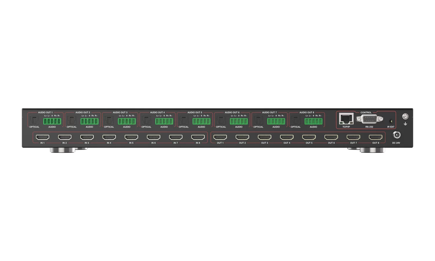 BZBGear BG-4K-88MA 8x8 HDMI Matrix Switcher - view 5