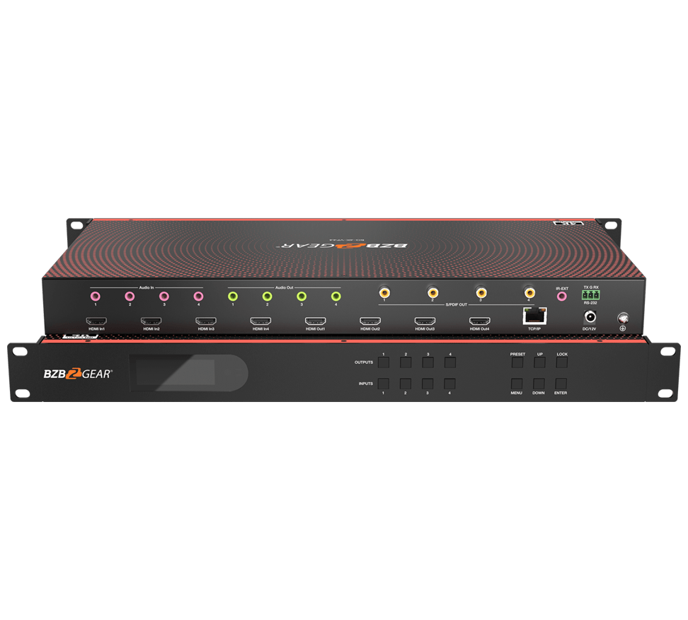 BZBGear BG-4K-VP44 4x4 Seamless Matrix and Video Wall Processor