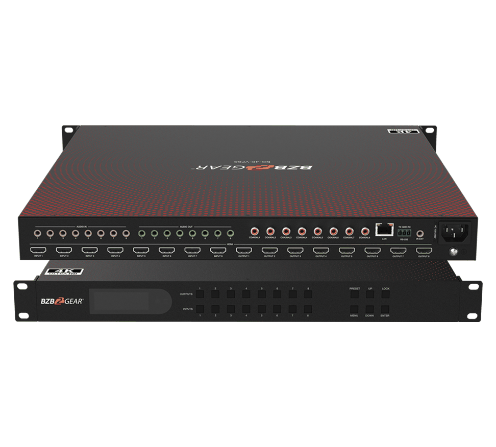 BZBGear BG-4K-VP88 8x8 Seamless Matrix and Video Wall Processor