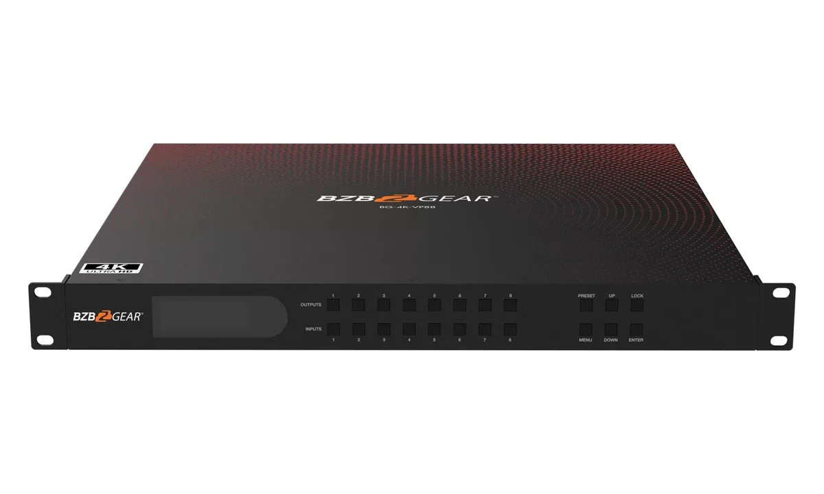 BZBGear BG-4K-VP88 8x8 Seamless Matrix and Video Wall Processor - view 3