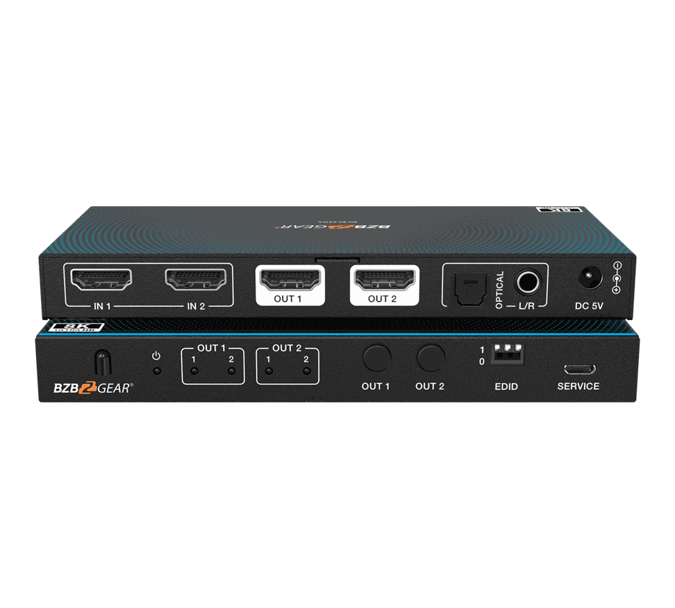 BZBGear BG-8K-22MA 2x2 8K HDMI 2.1 Matrix Switcher