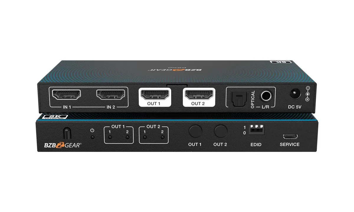 BZBGear BG-8K-22MA 2x2 8K HDMI 2.1 Matrix Switcher - view 2