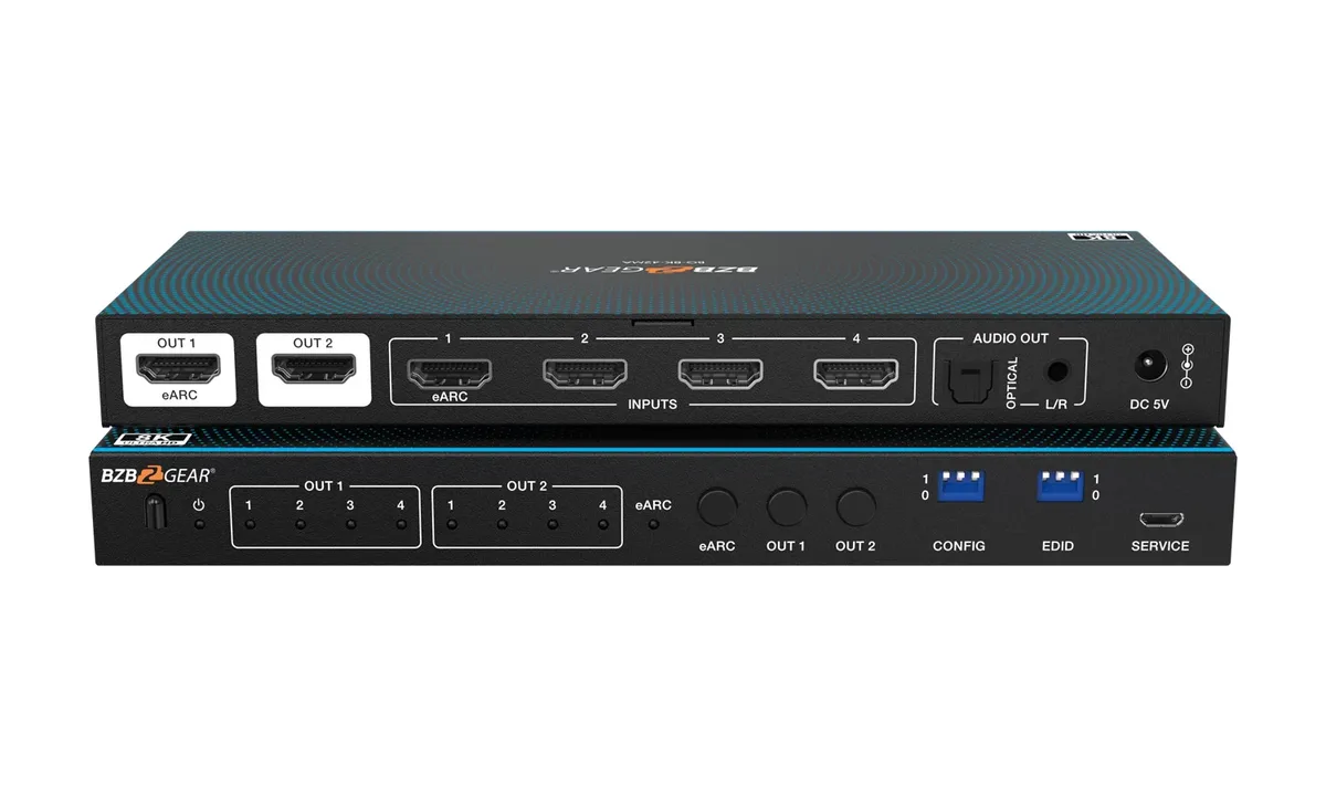 BZBGear BG-8K-42MA 4x2 8K HDMI 2.1 Matrix Switcher - view 2