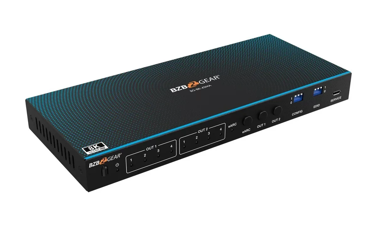 BZBGear BG-8K-42MA 4x2 8K HDMI 2.1 Matrix Switcher - view 3