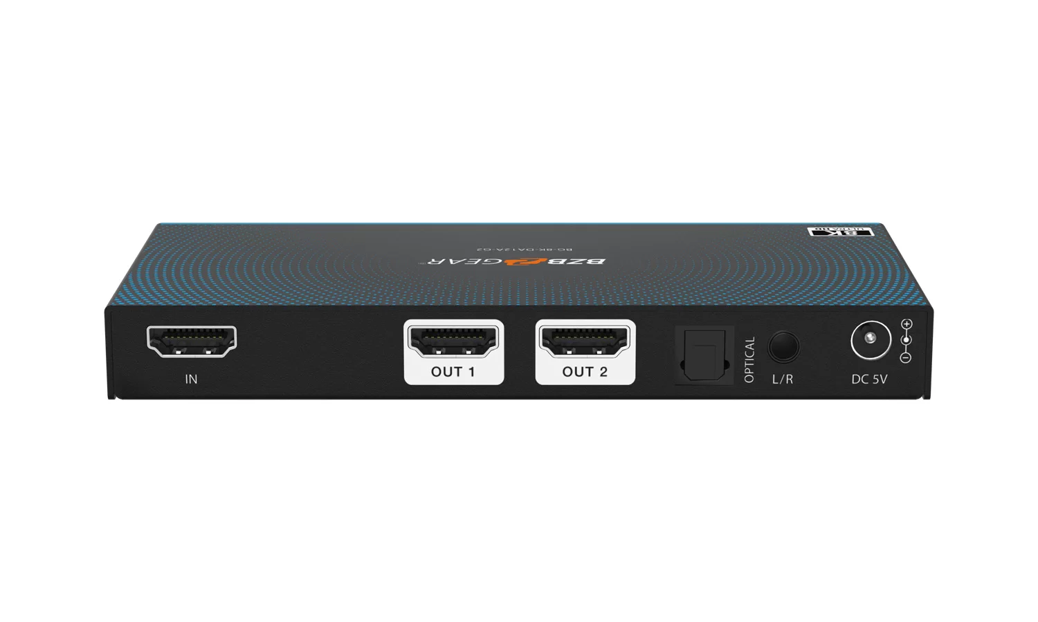 BZBGear BG-8K-DA12A-G2 1x2 8K HDMI Splitter with Audio De-Embedding - view 4