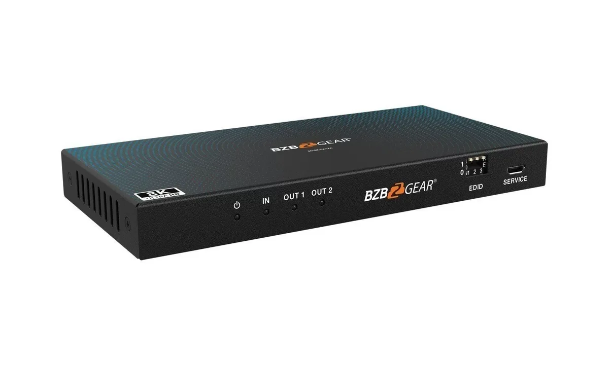 BZBGear BG-8K-DA12A 1x2 8K HDMI Splitter with Audio De-Embedding - view 3
