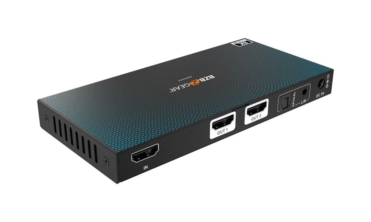 BZBGear BG-8K-DA12A 1x2 8K HDMI Splitter with Audio De-Embedding - view 5