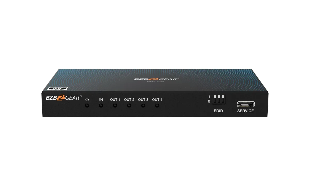 BZBGear BG-8K-DA14 1x4 8K HDMI 2.1 Splitter - view 3