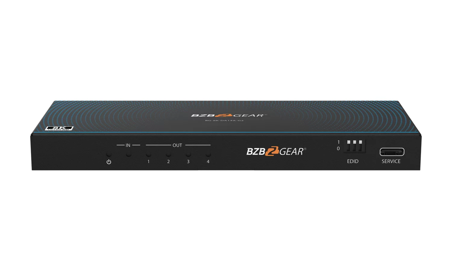 BZBGear BG-8K-DA14A-G2 1x4 8K HDMI Splitter with Audio De-Embedding - view 3