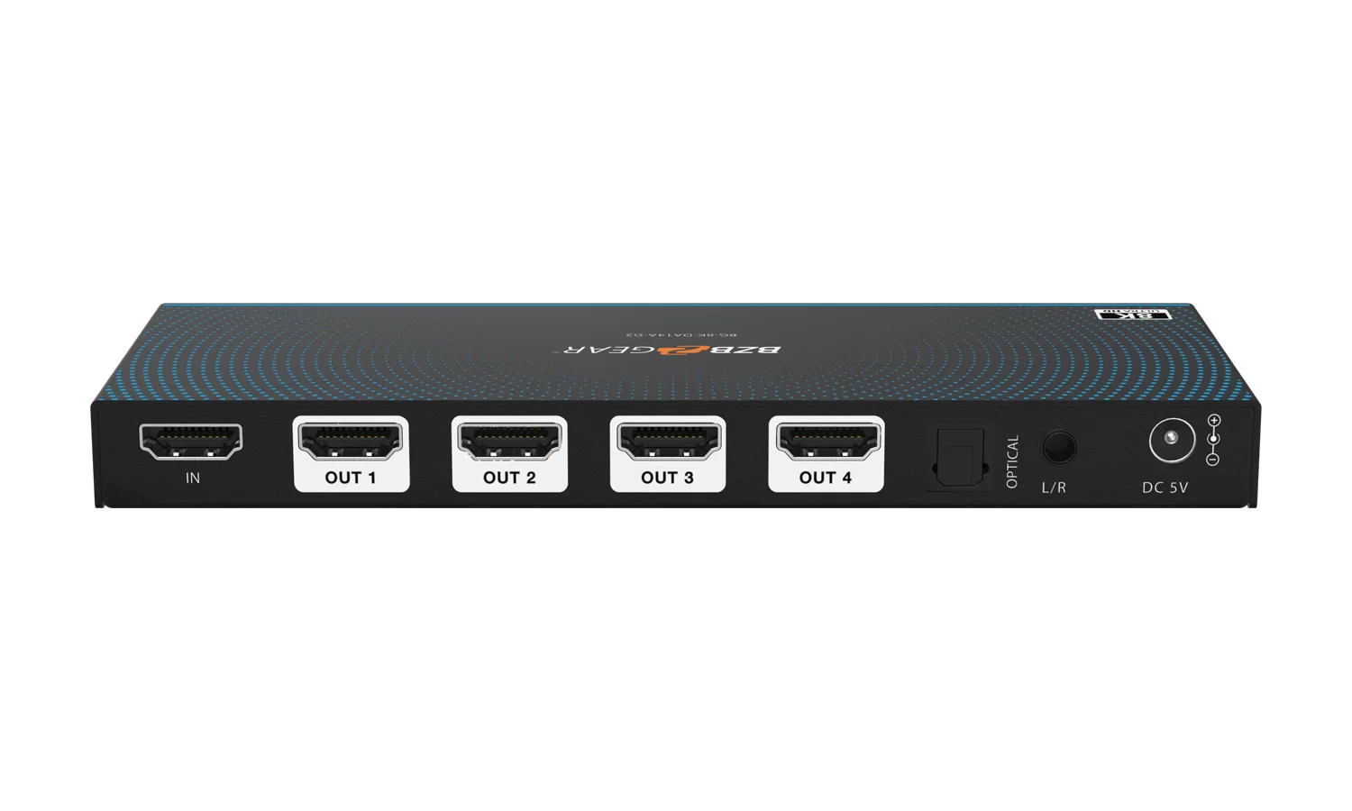 BZBGear BG-8K-DA14A-G2 1x4 8K HDMI Splitter with Audio De-Embedding - view 4