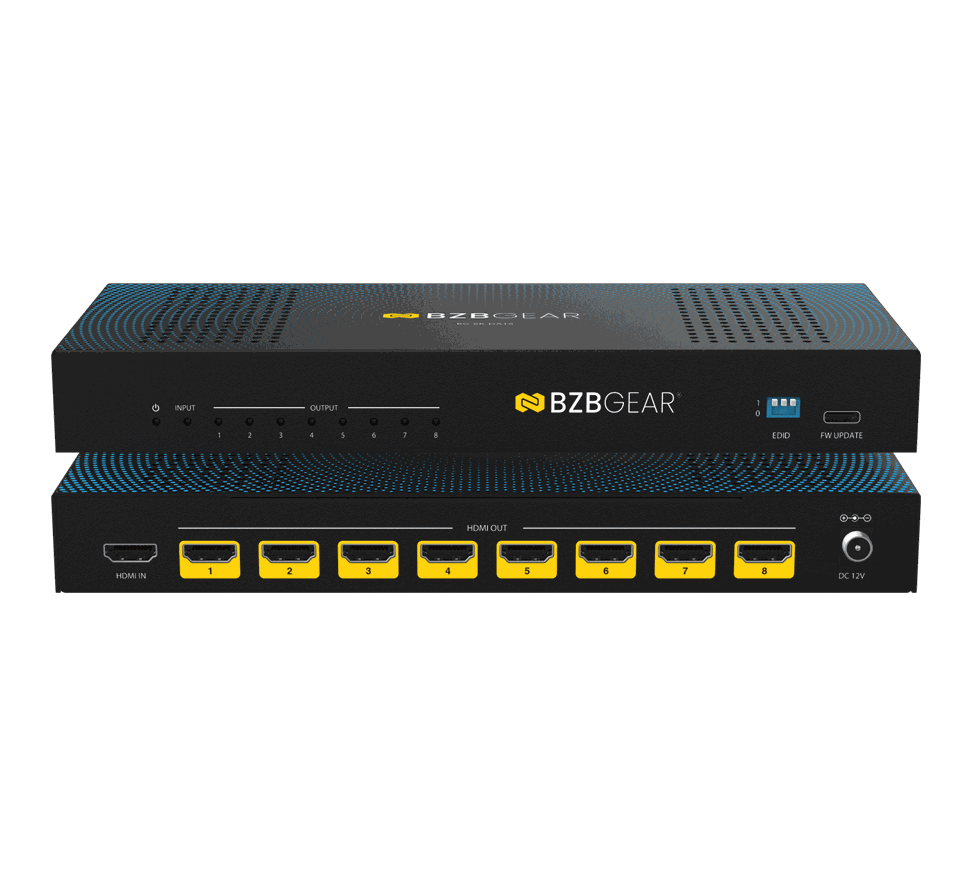 BZBGear BG-8K-DA18 1x8 8K HDMI 2.1 Splitter