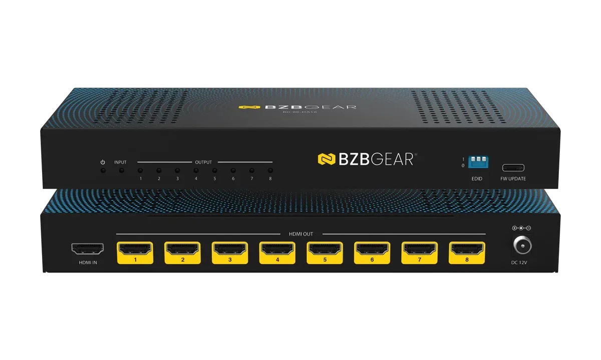 BZBGear BG-8K-DA18 1x8 8K HDMI 2.1 Splitter - view 2