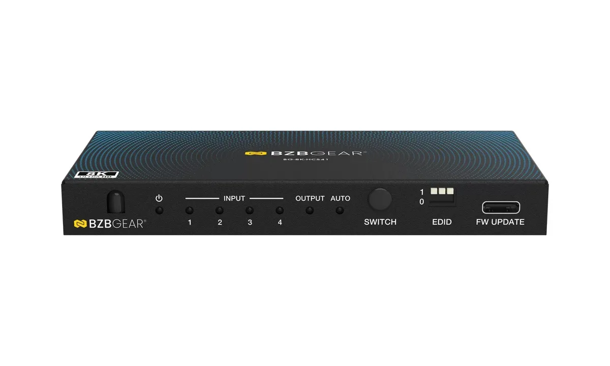 BZBGear BG-8K-HCS41 4x1 8K HDMI and USB-C Switcher - view 3