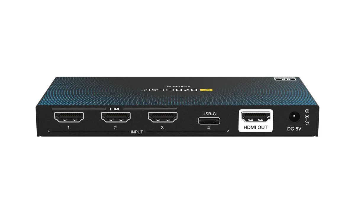 BZBGear BG-8K-HCS41 4x1 8K HDMI and USB-C Switcher - view 4
