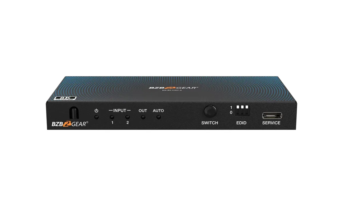 BZBGear BG-8K-HS21A 2x1 8K HDMI Switcher with Audio De-Embedding - view 3