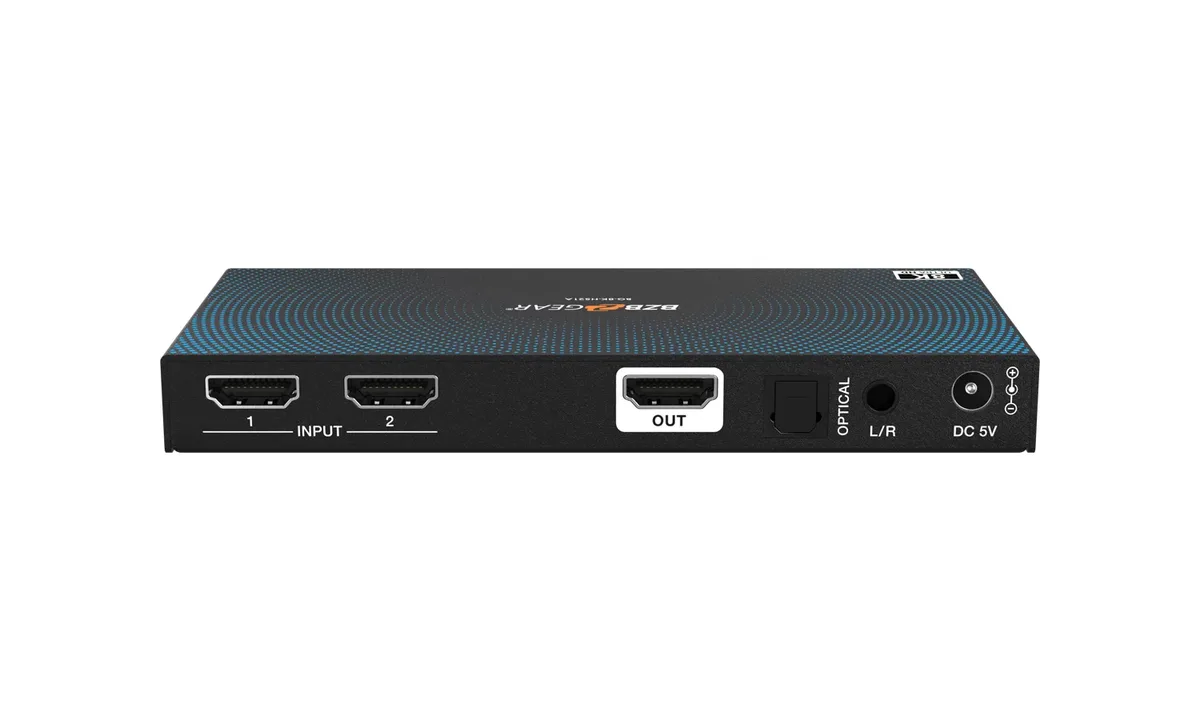 BZBGear BG-8K-HS21A 2x1 8K HDMI Switcher with Audio De-Embedding - view 4