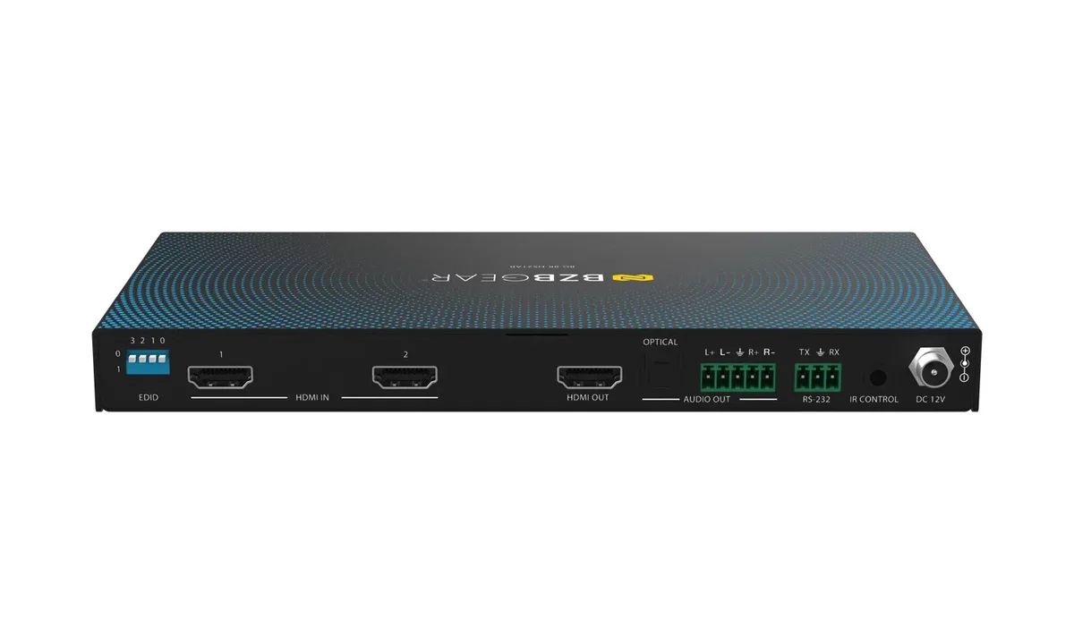 BZBGear BG-8K-HS21AR 2x1 8K HDMI Switcher with RS-232 and Gain Control - view 4