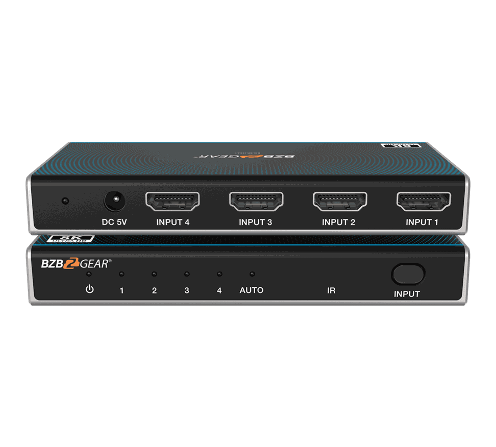 BZBGear BG-8K-HS41 4x1 Ultra Slim 8K HDMI Switcher product image