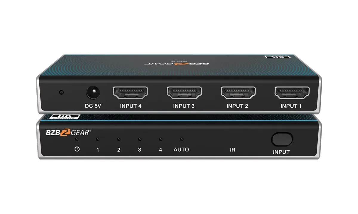 BZBGear BG-8K-HS41 4x1 Ultra Slim 8K HDMI Switcher - view 2