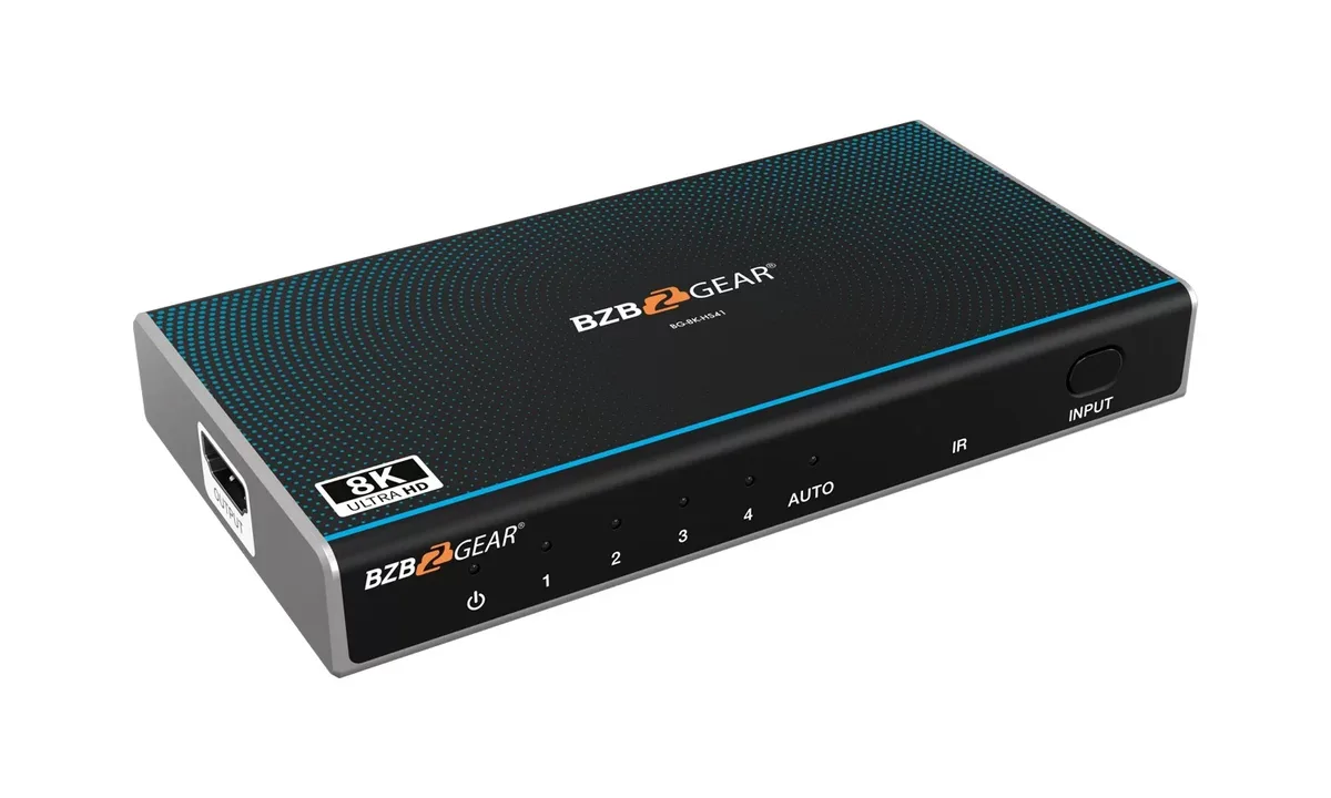 BZBGear BG-8K-HS41 4x1 Ultra Slim 8K HDMI Switcher - view 3