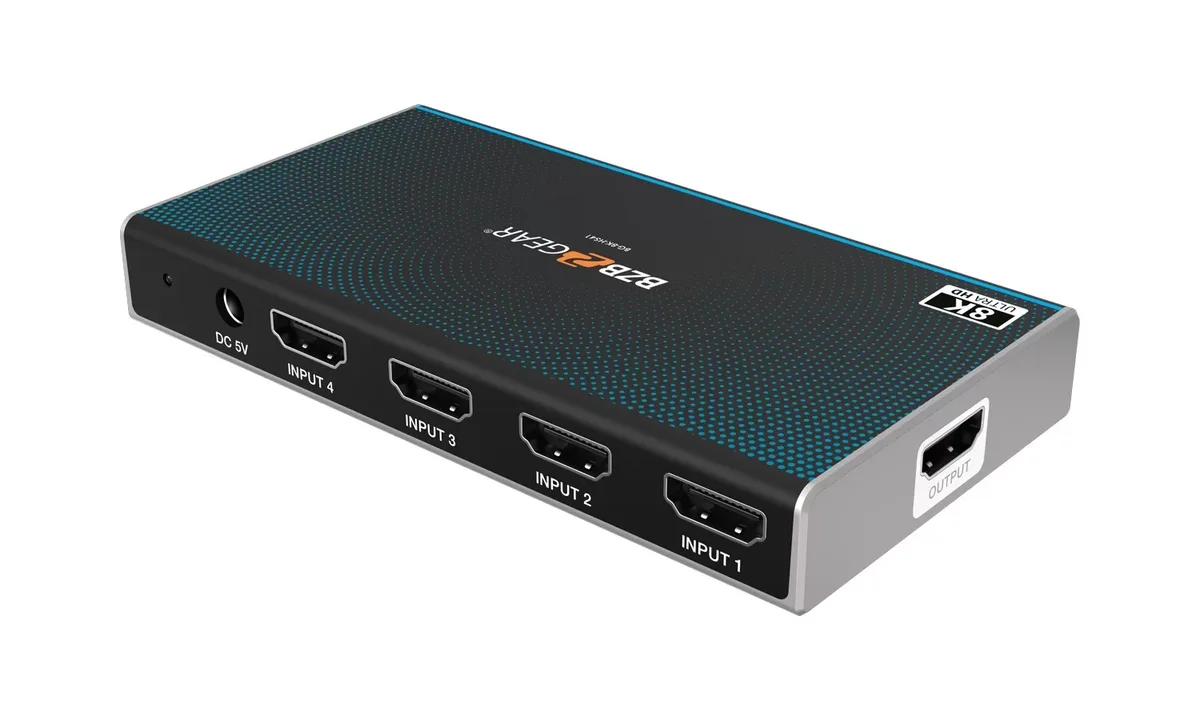 BZBGear BG-8K-HS41 4x1 Ultra Slim 8K HDMI Switcher - view 4