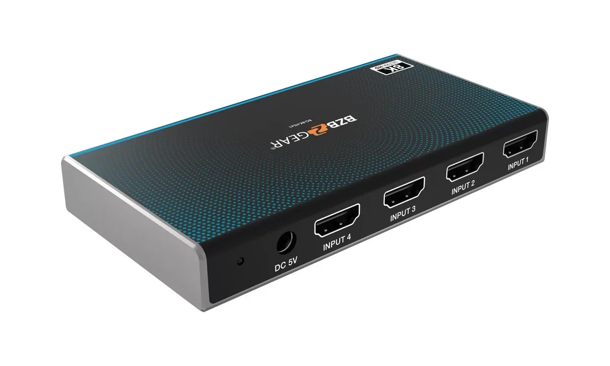BZBGear BG-8K-HS41 4x1 Ultra Slim 8K HDMI Switcher - view 5