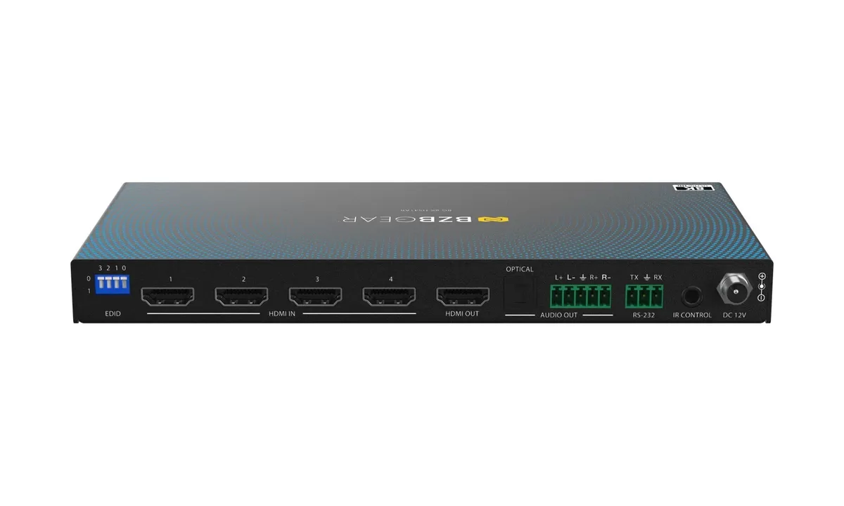 BZBGear BG-8K-HS41AR 4x1 8K HDMI Switcher with RS-232 and Gain Control - view 4