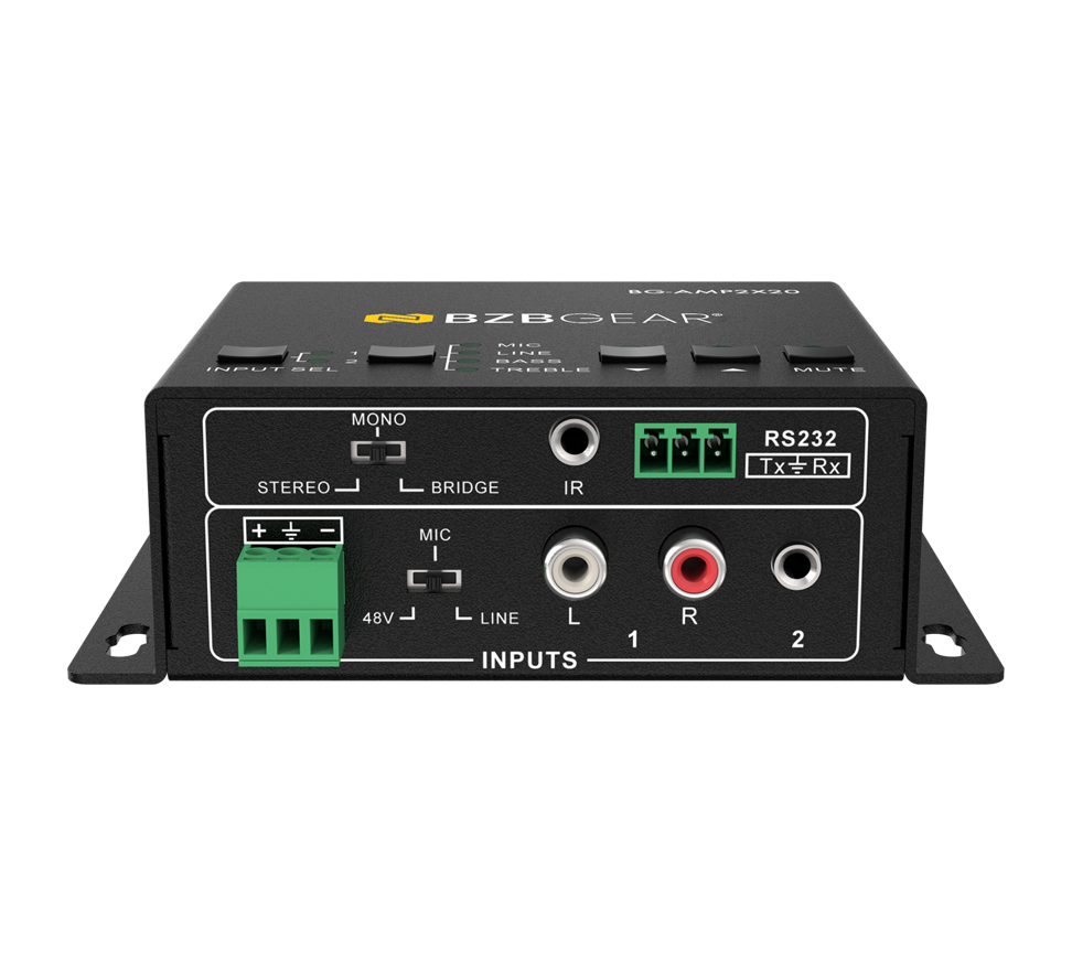 BZBGear BG-AMP2X20 2-Channel Class D Amplifier