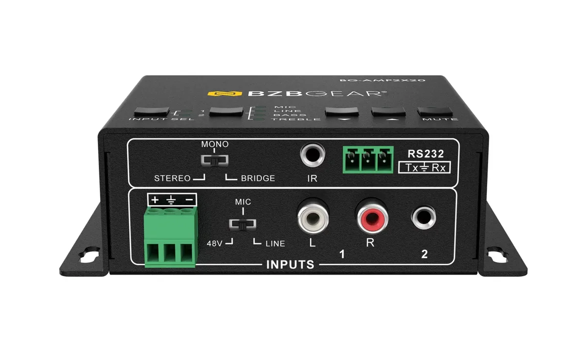BZBGear BG-AMP2X20 2-Channel Class D Amplifier - view 2