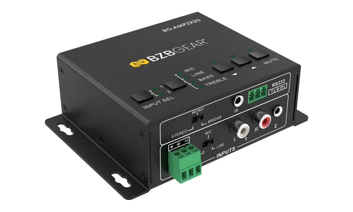 BZBGear BG-AMP2X20 2-Channel Class D Amplifier - view 3